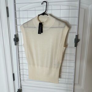 Banana Republic Cream Wool Turtleneck Sweater